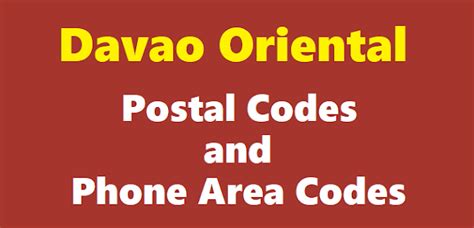 davao oriental postal code